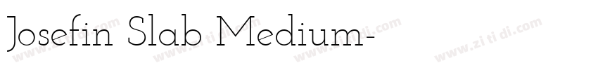 Josefin Slab Medium字体转换